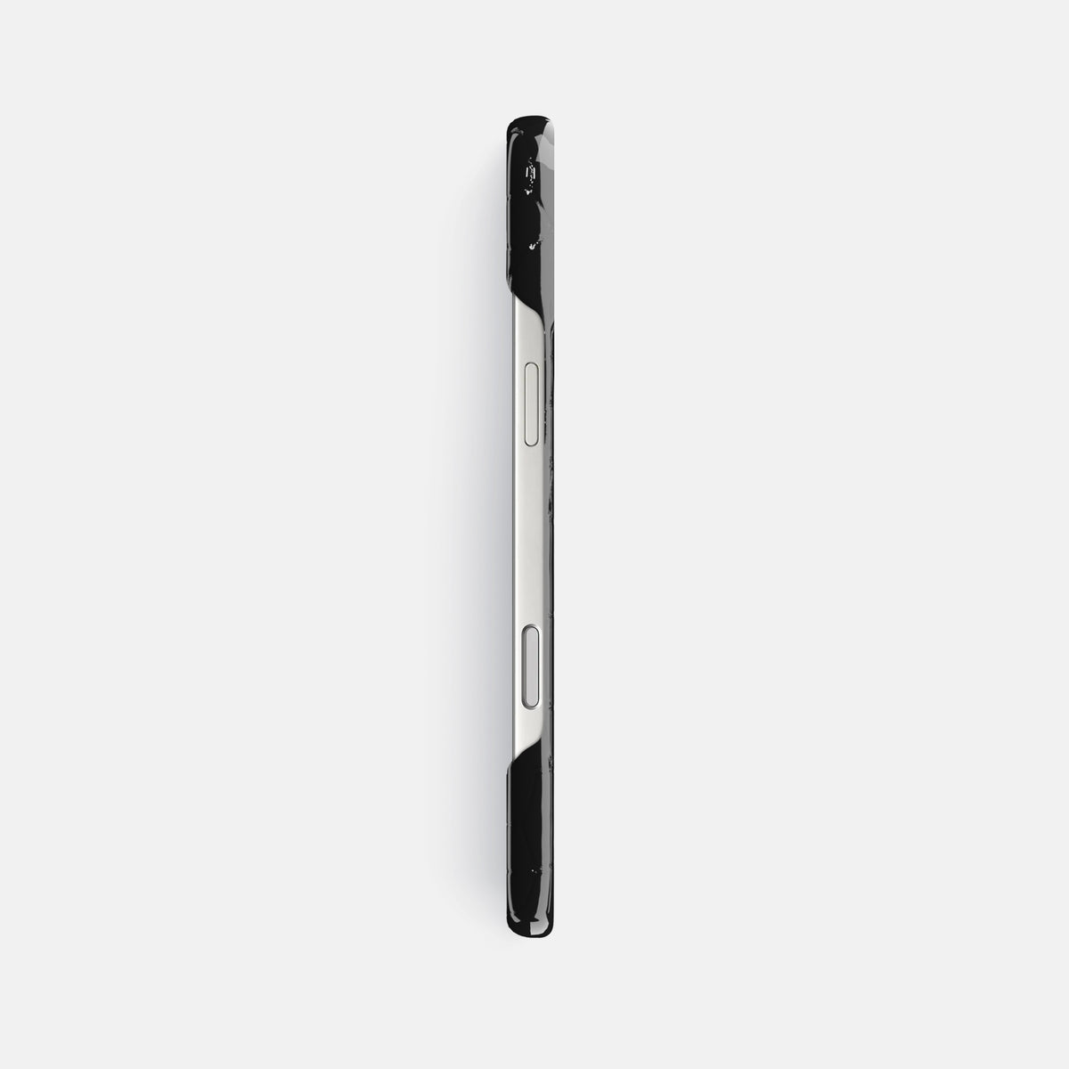 Slim Case For iPhone 17 Pro Max In Shiny Alligator -3 | Black
