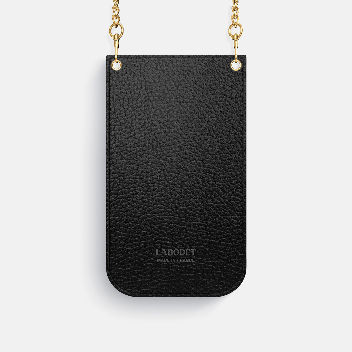 Crossbody Bag For iPhone 17 Pro In Ostrich -3 | Black-Gold