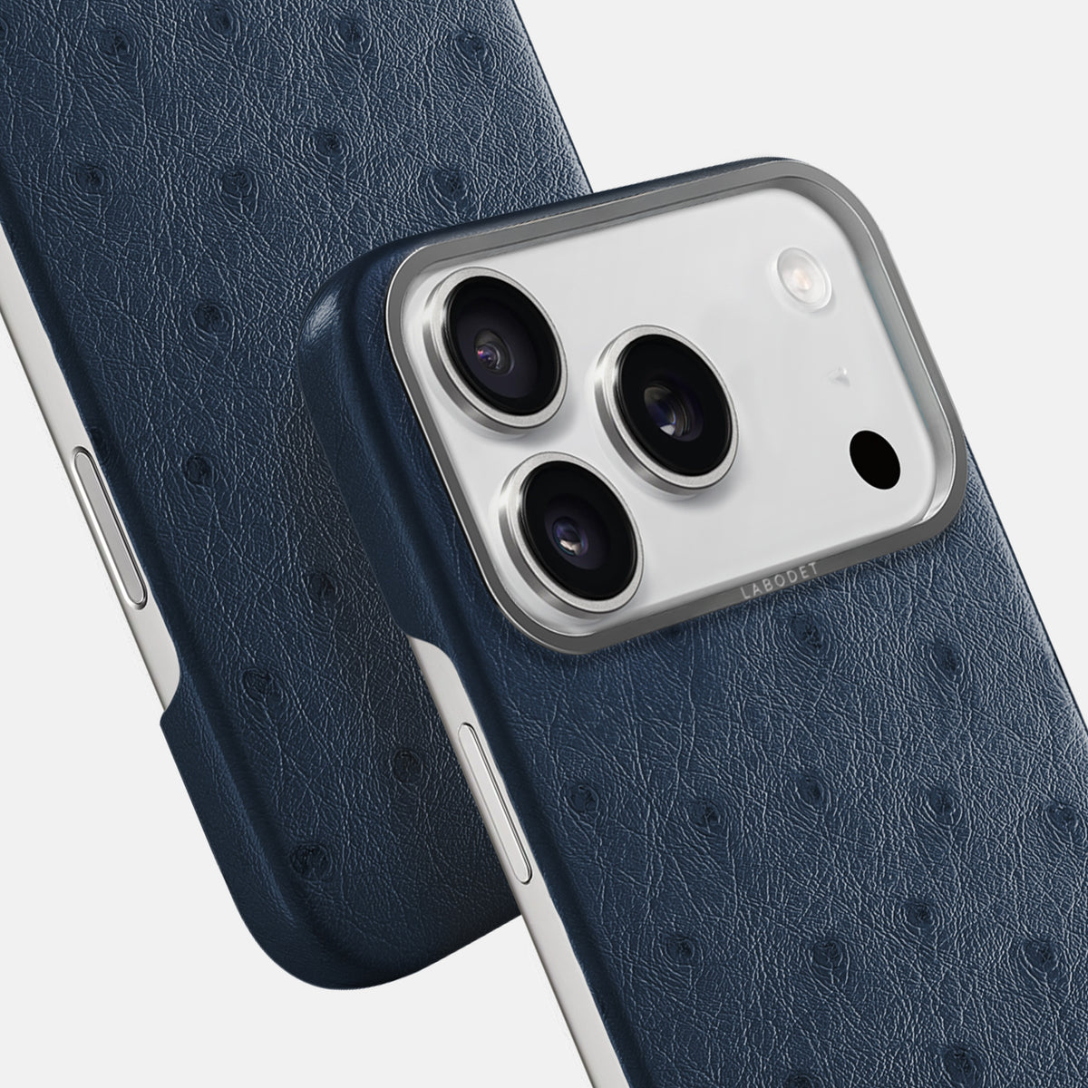 Classic Case For iPhone 17 Pro In Ostrich -6 | Navy-Blue-Steel