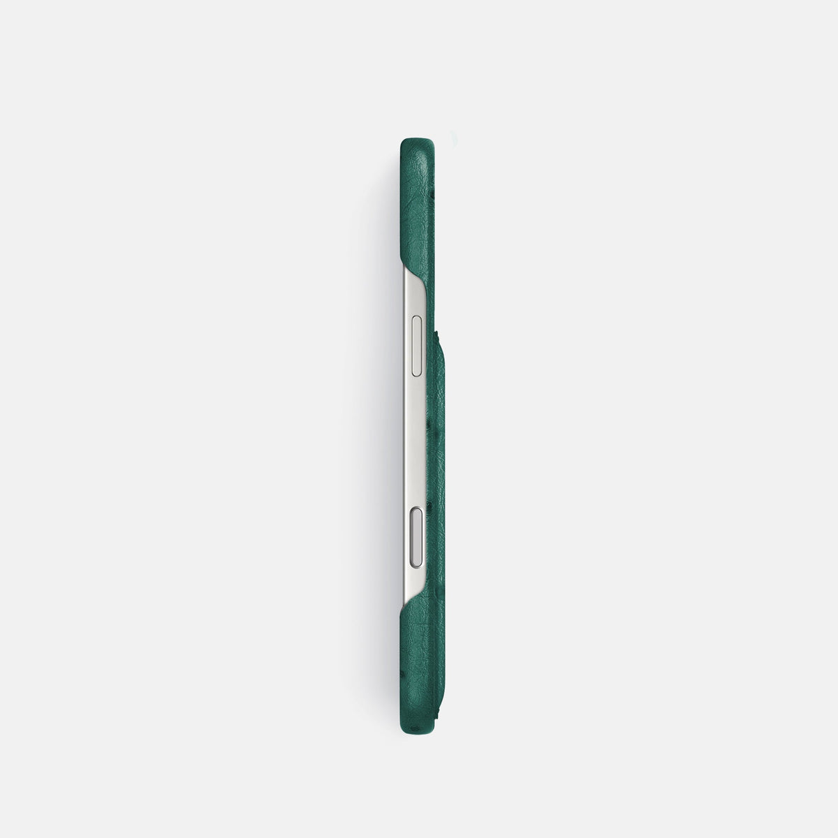 Slim Card Case For iPhone 18 Pro In Ostrich -3 | Forest-Green