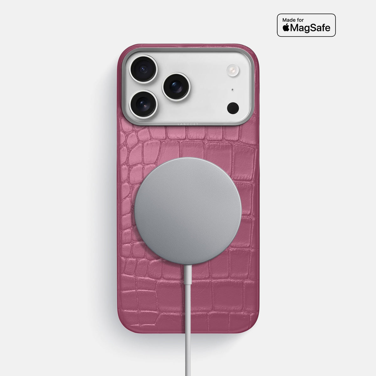 Classic Case For iPhone 18 Pro Max In Alligator -5 | Pink-Lagoon-Steel