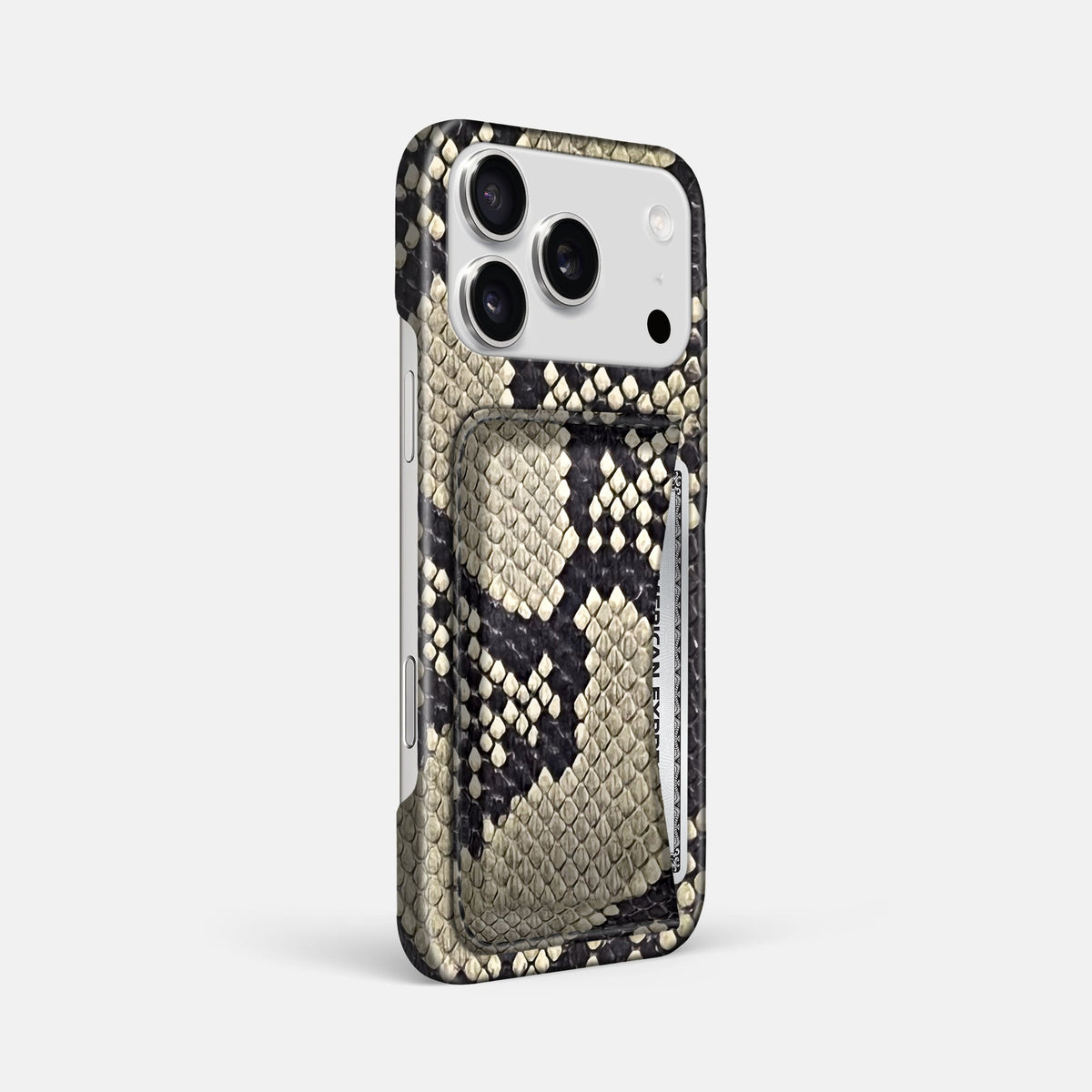 Slim Card Case For iPhone 18 Pro Max In Deluxe Python -2 | Savannah