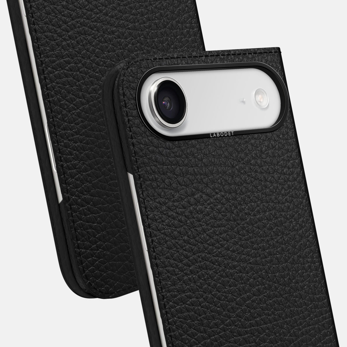 Folio Case For iPhone 17 Air In Calf -5 | Black-Black