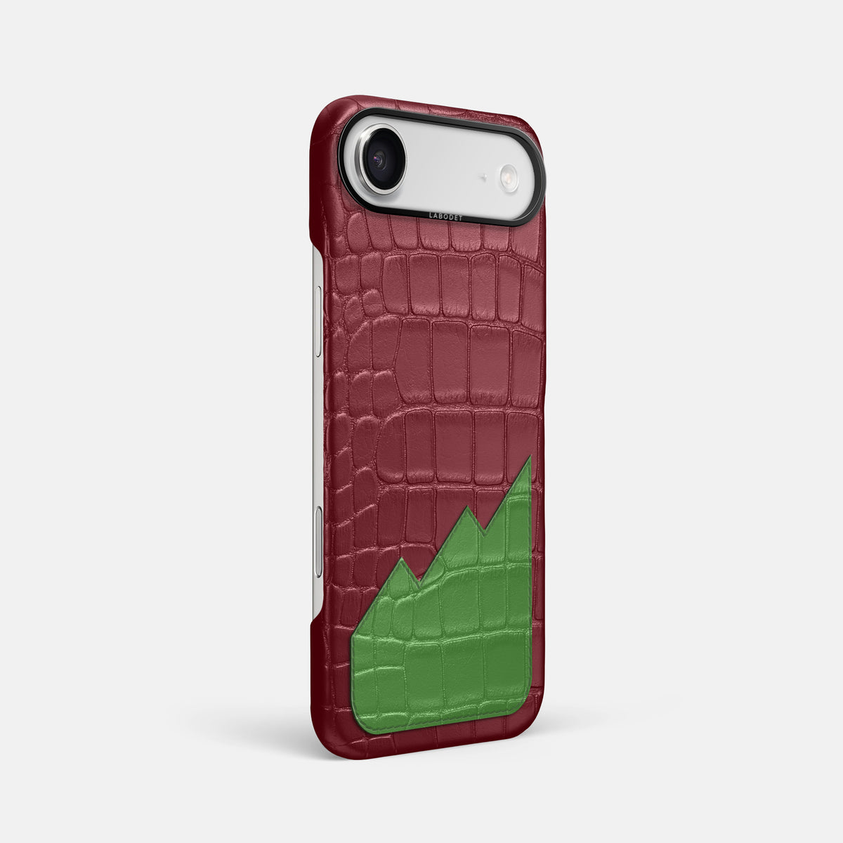 Classic Case With UpOnly For iPhone 17 Air In Alligator -2 | Burgundy-Black