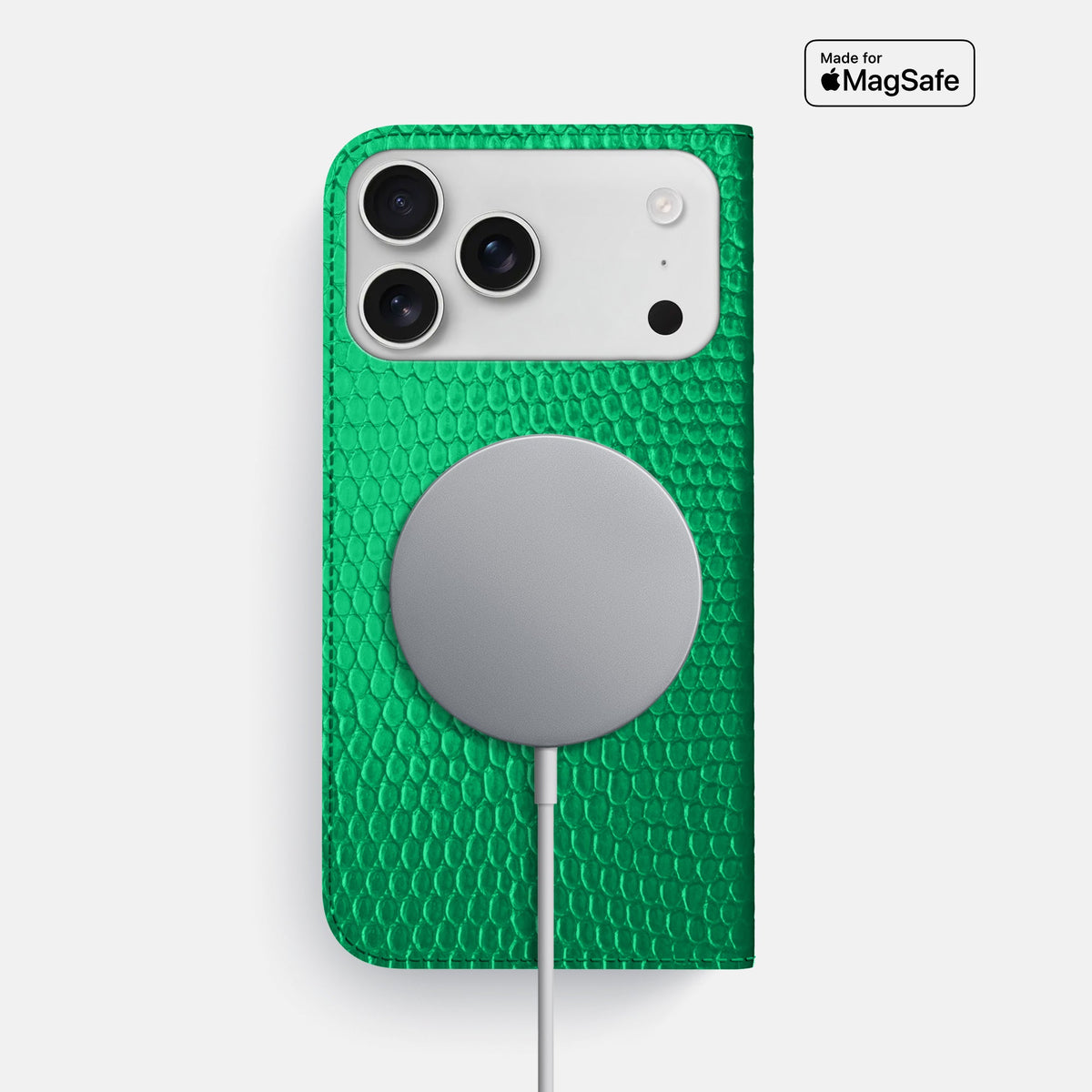 Folio Slim Case For iPhone 18 Pro Max In Lizard -3 | Apple-Green