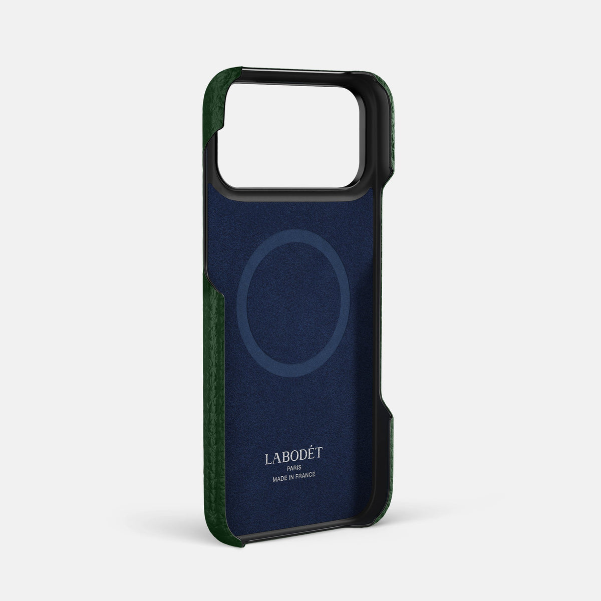 Handle Case Coloré For iPhone 18 Pro Max In Calf -3 | Dark-Green-Black