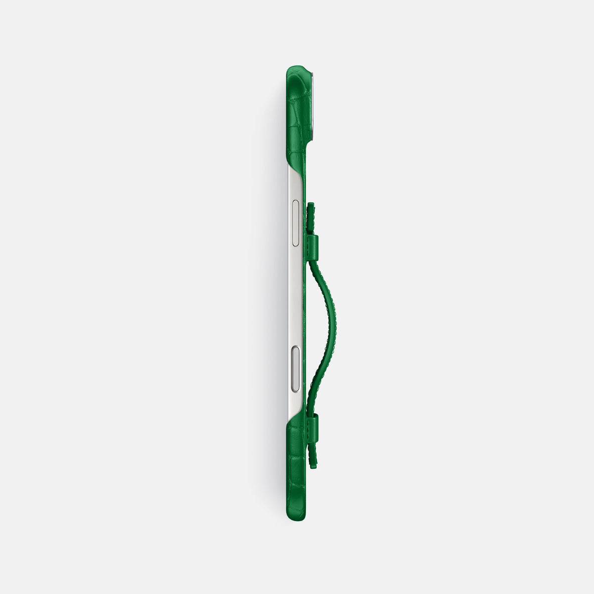 Handle Case For iPhone 17 Air In Alligator -3 | Forest-Green-Steel