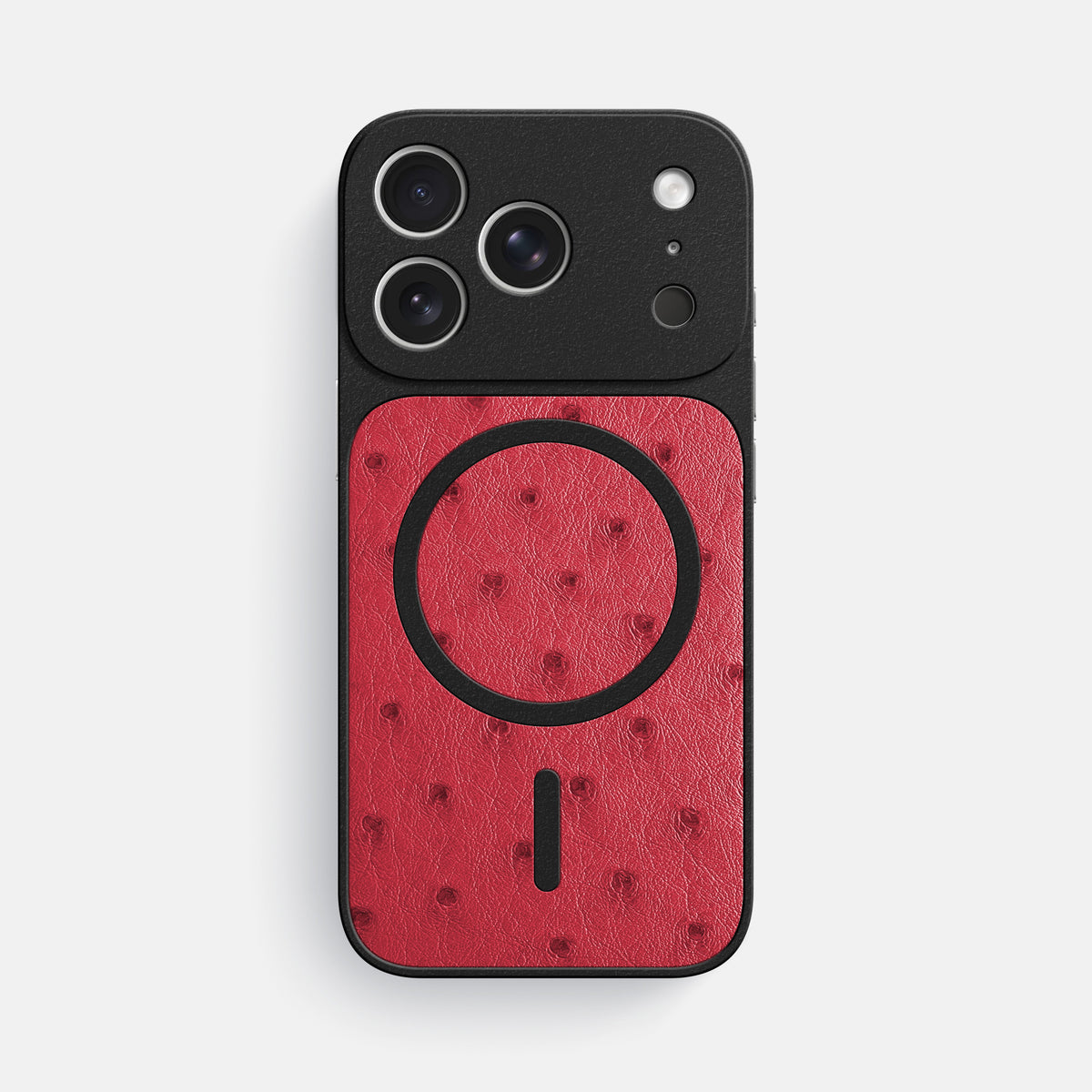 MagSafe Mask For iPhone 17 Pro Max In Ostrich -3 | Red