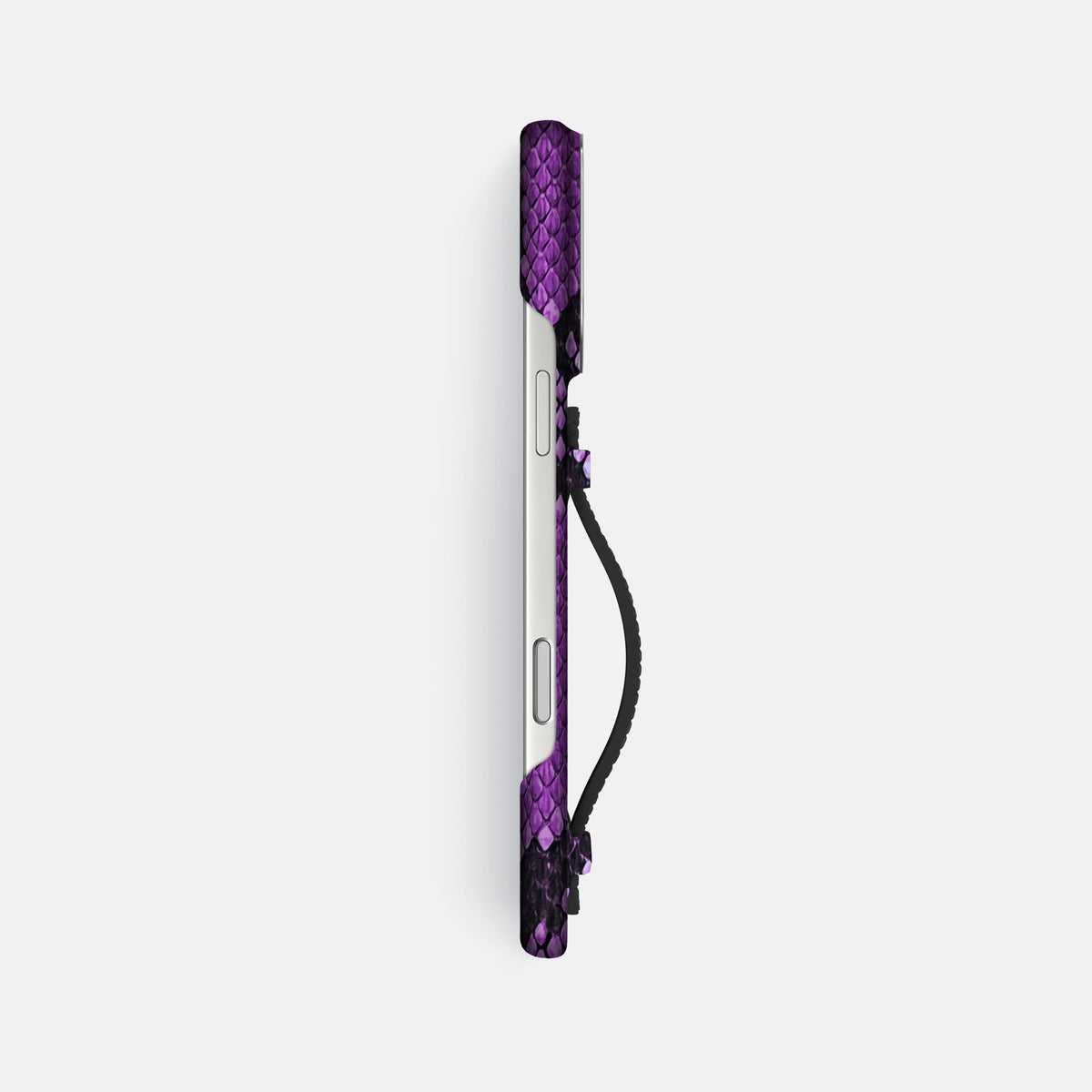 Center Handle For iPhone 17 Pro Max In Deluxe Python -2 | Purple-Steel