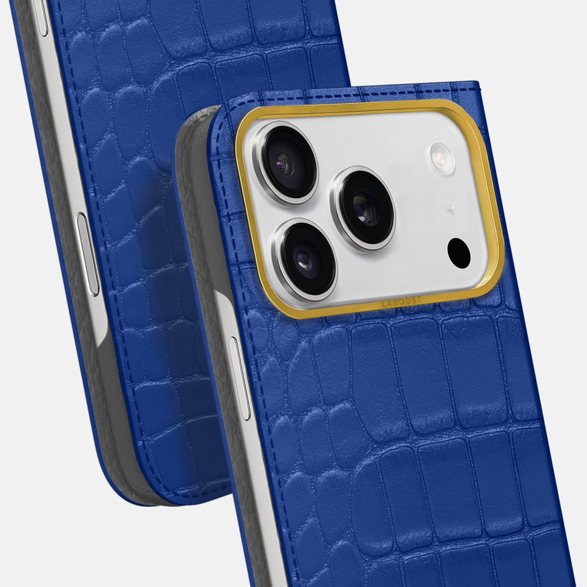 Folio Case For iPhone 17 Pro Max In Alligator -5 | Royal-Blue-Gold