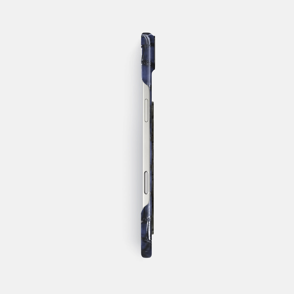 Classic Case With Carbon Dragon For iPhone 17 Air In Patina Alligator -3 | Havana-Blue-Black