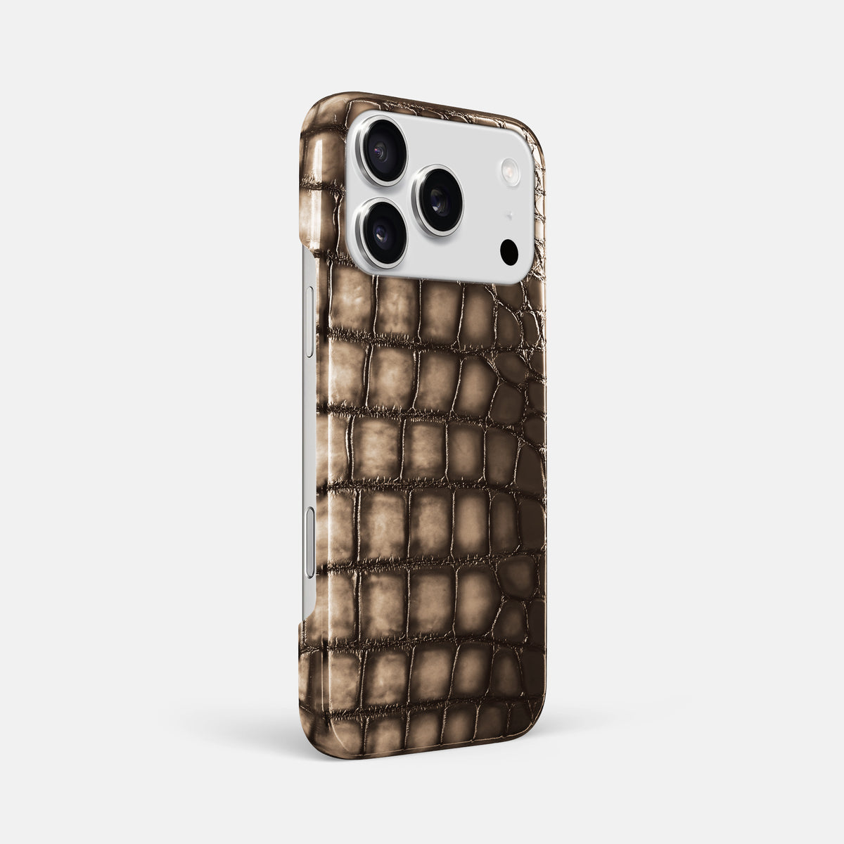 Slim Case For iPhone 17 Pro Max In Patina Alligator -2 | Etoupe
