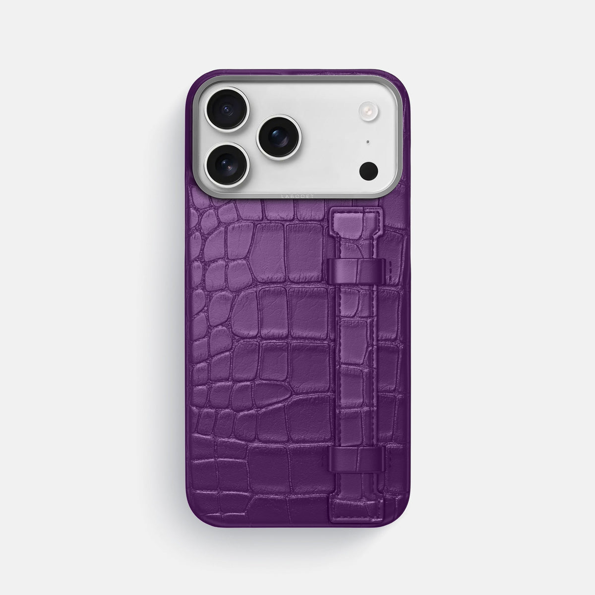 Handle Case For iPhone 18 Pro Max In Alligator -1 | Purple-Steel