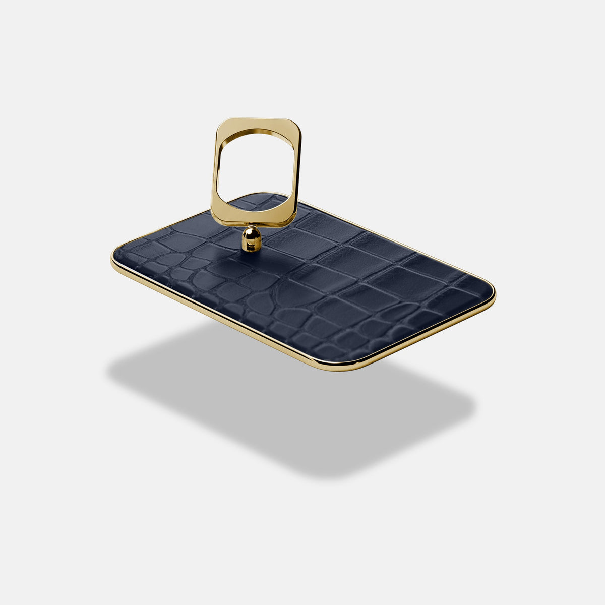 MagSafe Ring For iPhone 18 Pro Max In Alligator -4 | Navy-Blue-Gold