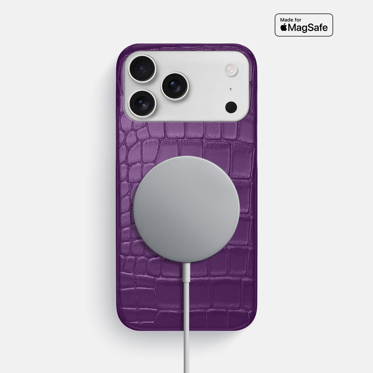 Slim Case For iPhone 18 Pro Max In Alligator -5 | Purple