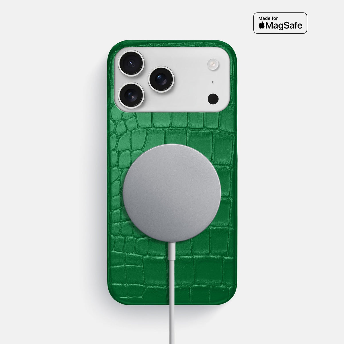 Slim Case For iPhone 18 Pro Max In Alligator -5 | Forest-Green