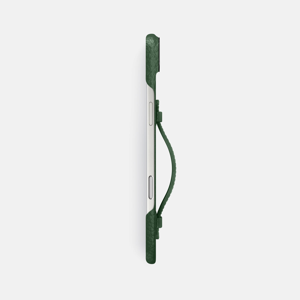 Center Handle For iPhone 17 Air In Calf -2 | Dark-Green-Black