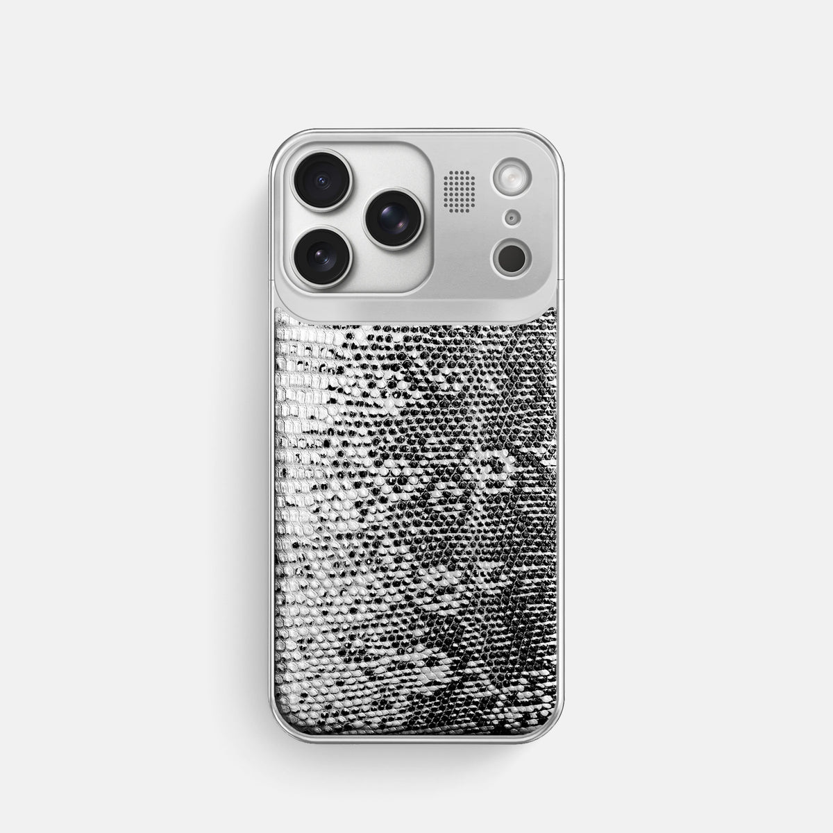 Metal Case For iPhone 17 Pro In Himalayan Lizard -1 | Dark-Steel