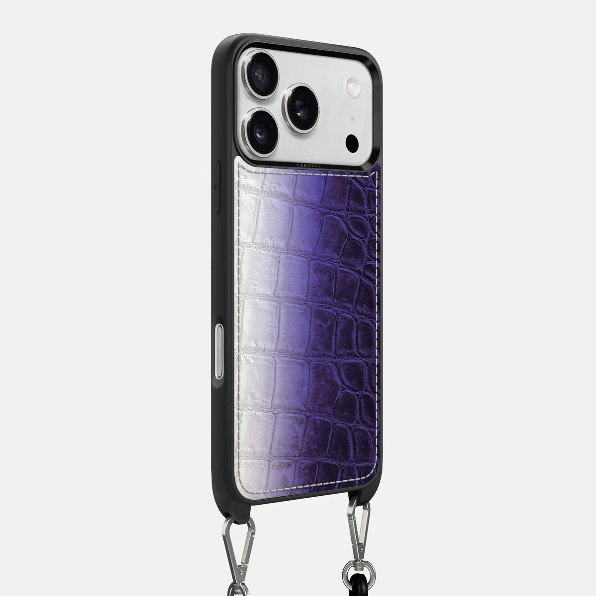 Crossbody Sport Case For iPhone 17 Pro Max In Himalayan Crocodile -2 | Purple