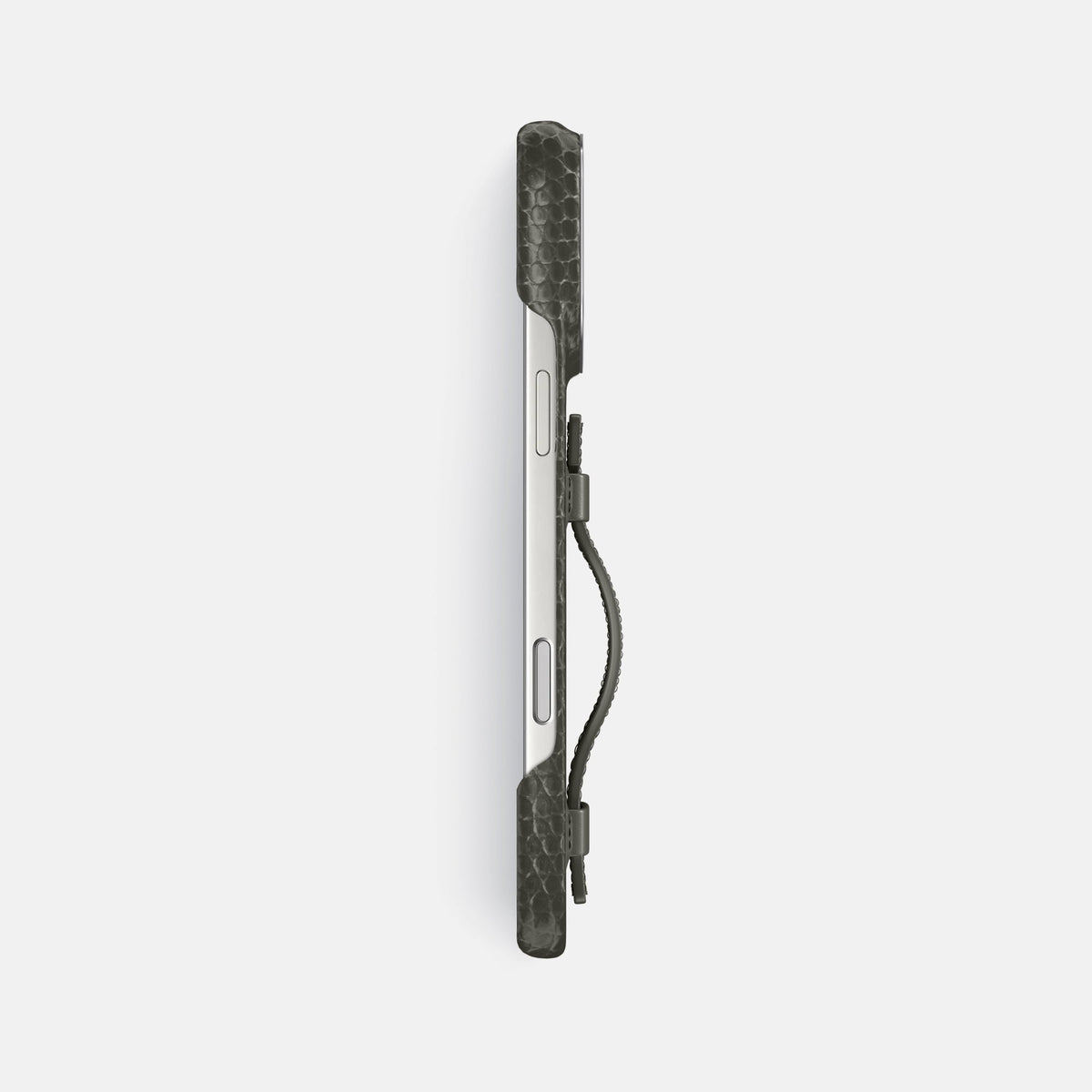 Handle Case For iPhone 18 Pro Max In Lizard -3 | Grey-Steel