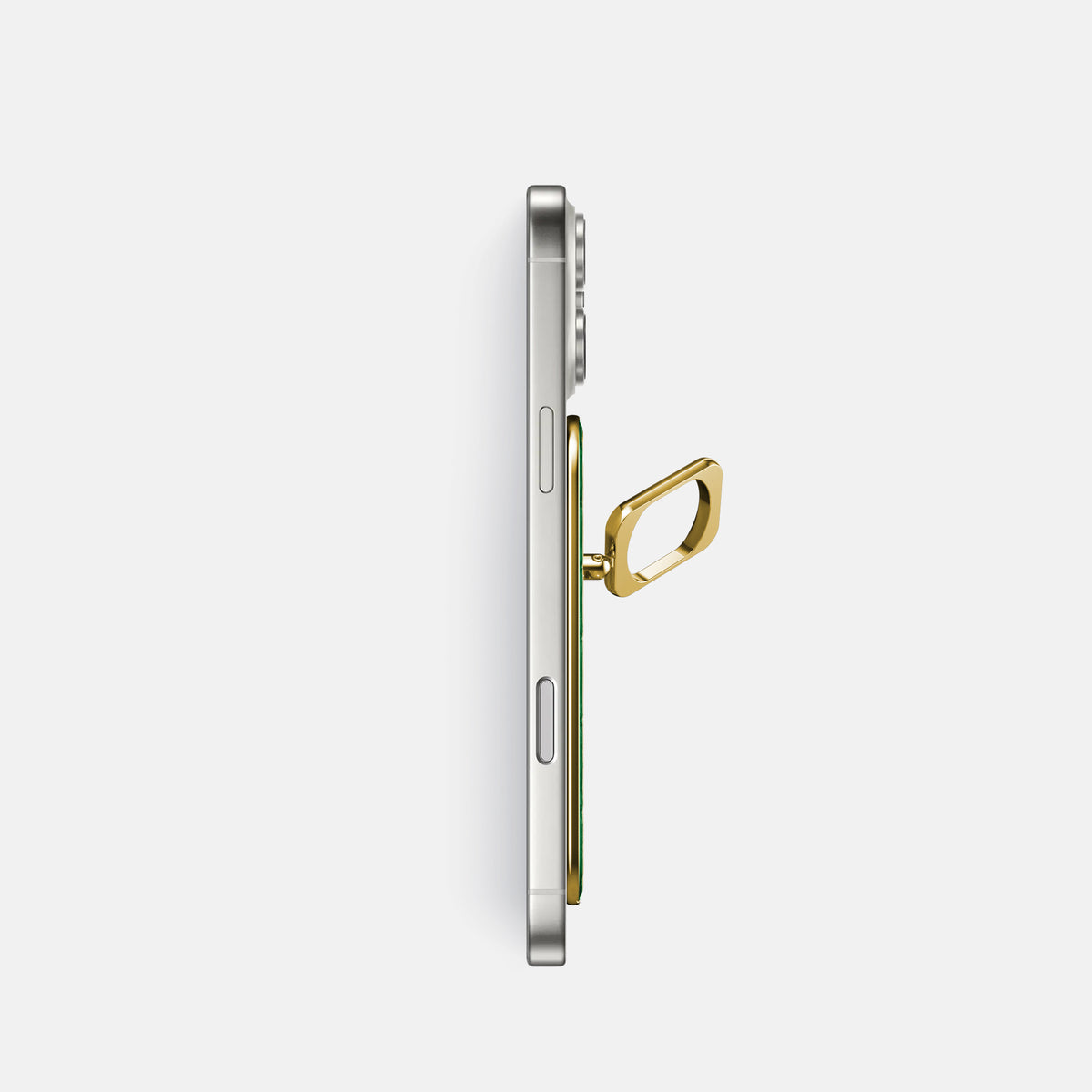 MagSafe Ring For iPhone 17 Pro In Alligator -3 | Forest-Green-Gold
