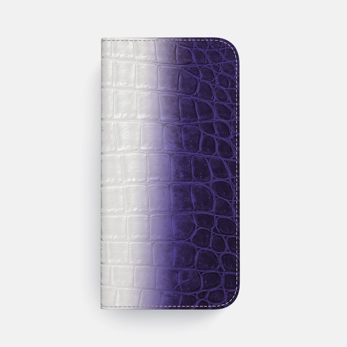 Folio Case For iPhone 17 Pro Max In Himalayan Crocodile -4 | Purple-Steel