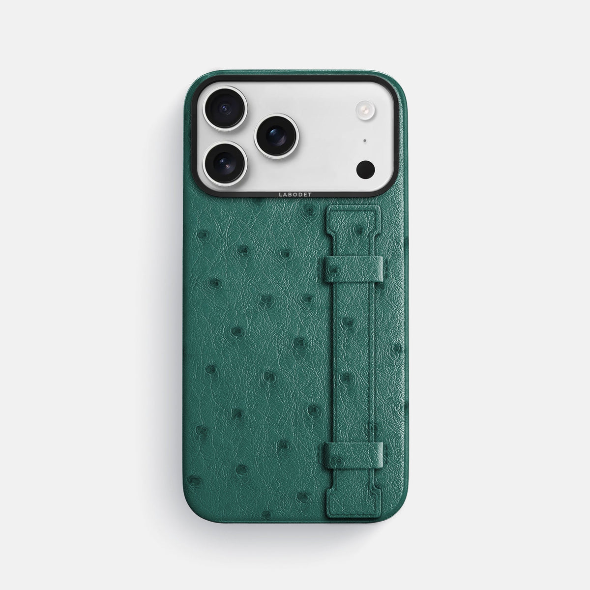 Handle Case For iPhone 18 Pro Max In Ostrich -1 | Forest-Green-Black