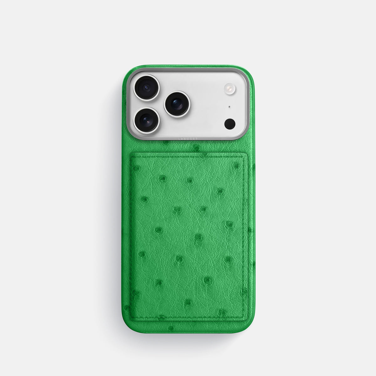 Bi-Fold Case For iPhone 17 Pro In Ostrich -1 | Kentucky-Green-Steel