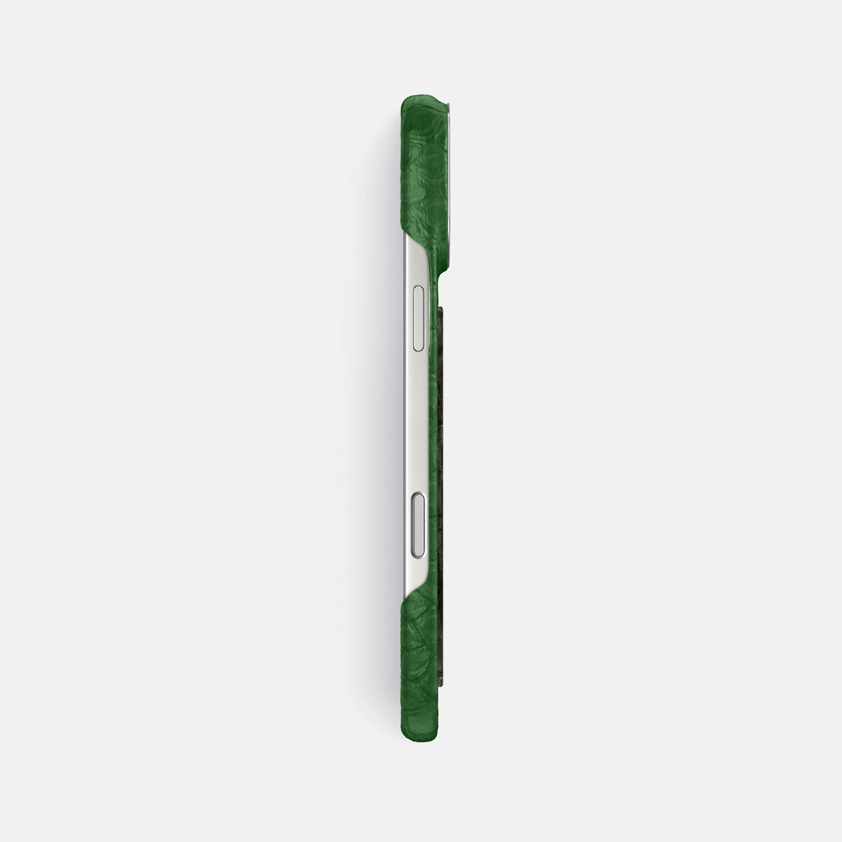 Classic Case With Carbon Dragon For iPhone 18 Pro Max In Python -3 | Green-Steel