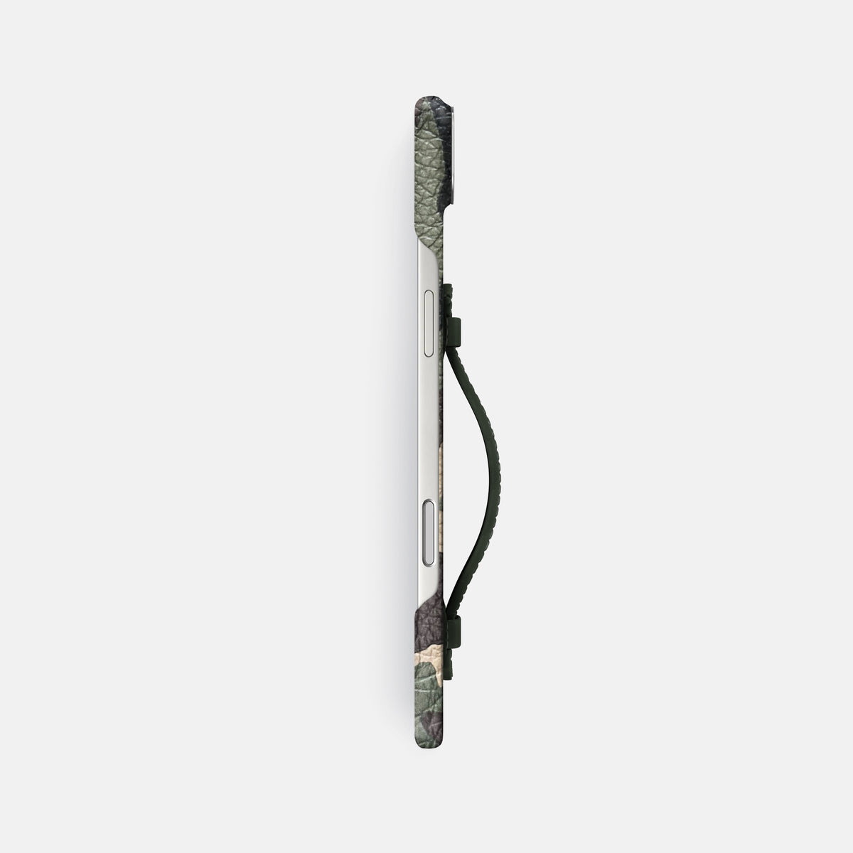 Center Handle For iPhone 17 Air In Calf -2 | Camouflage-Steel