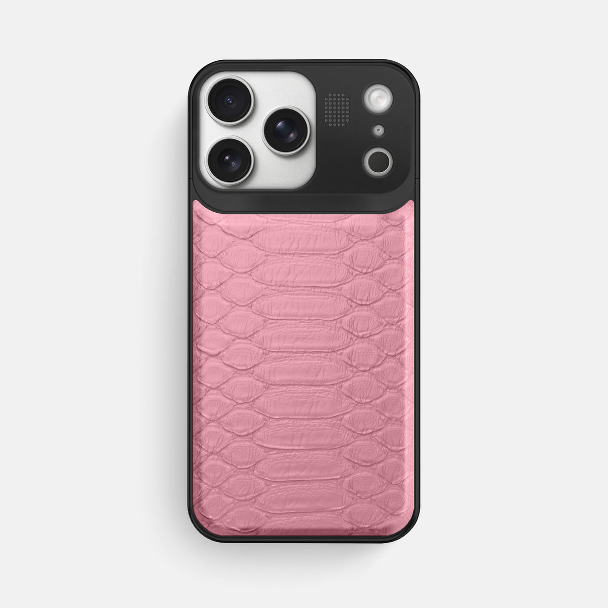 Metal Case For iPhone 17 Pro Max In Python -1 | Pink-Black