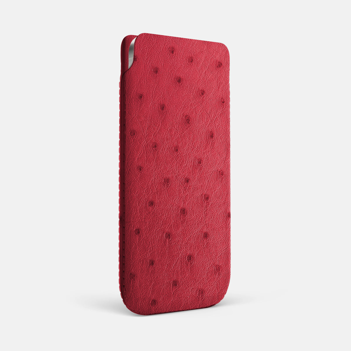 Pouch Case For iPhone 17 Air In Ostrich -2 | Red