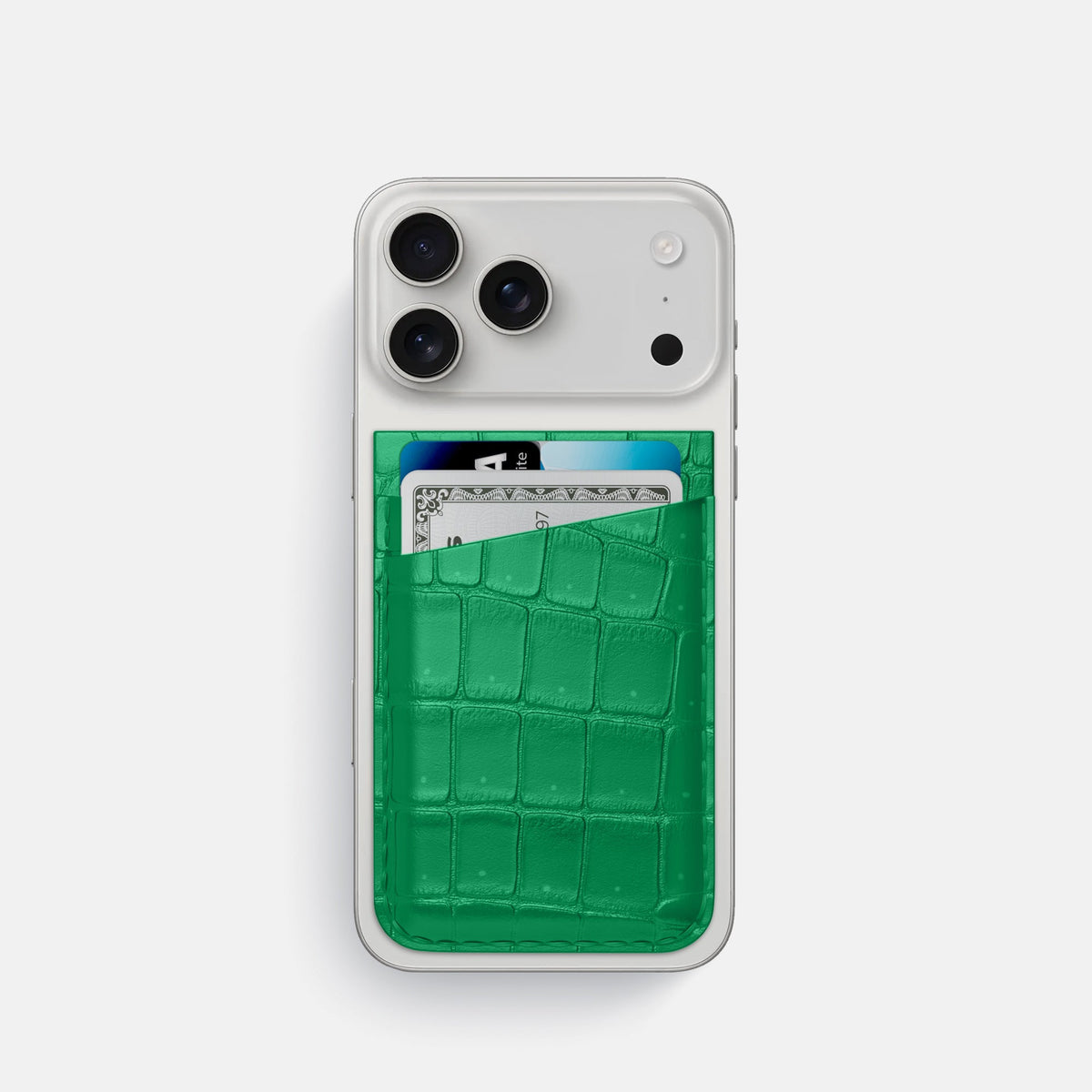 MagSafe Wallet For iPhone 17 Pro In Porosus Crocodile