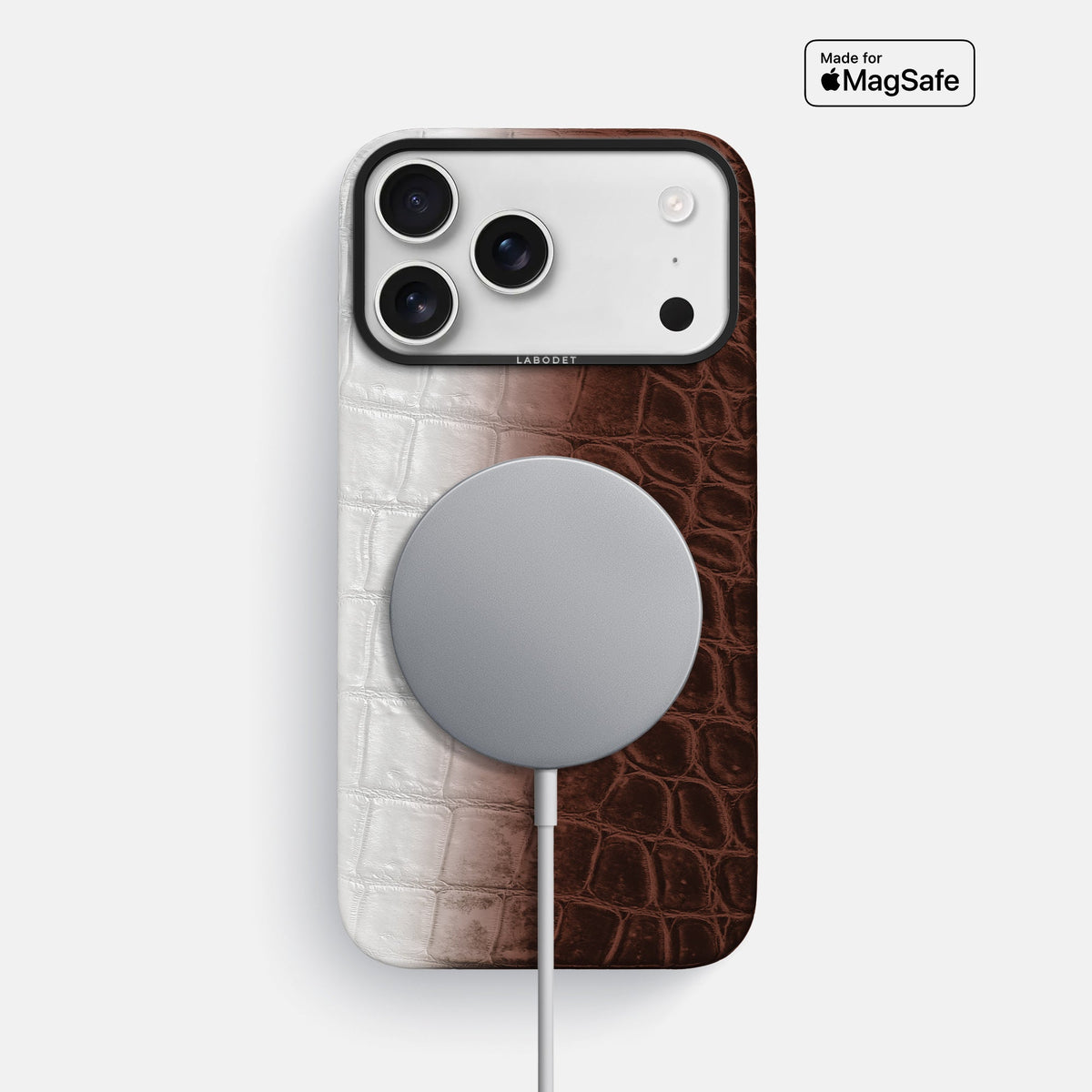 Classic Case For iPhone 18 Pro Max In Himalayan Crocodile -4 | Dark-Brown-Black