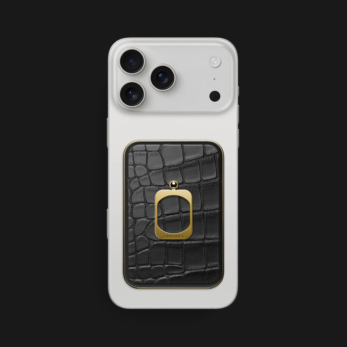 MagSafe Ring Edition Black For iPhone 18 Pro Max In Alligator -1 | Edition-Black-Gold