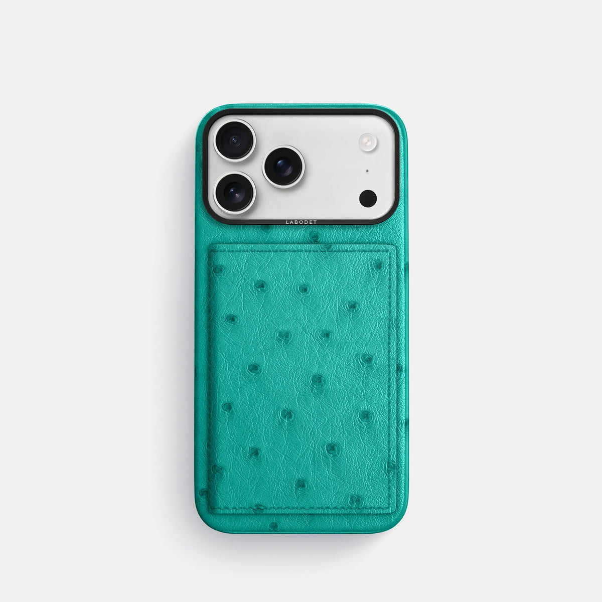Bi-Fold Case For iPhone 18 Pro In Ostrich -1 | Turquoise-Black