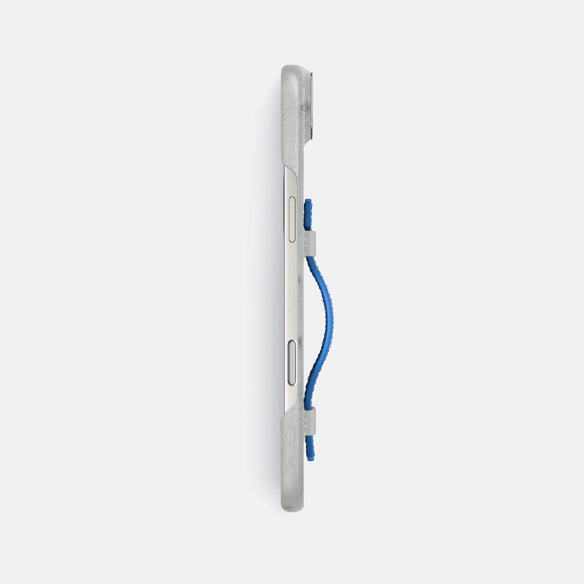 Handle Case Coloré For iPhone 17 Air In Ostrich -3 | White-Steel