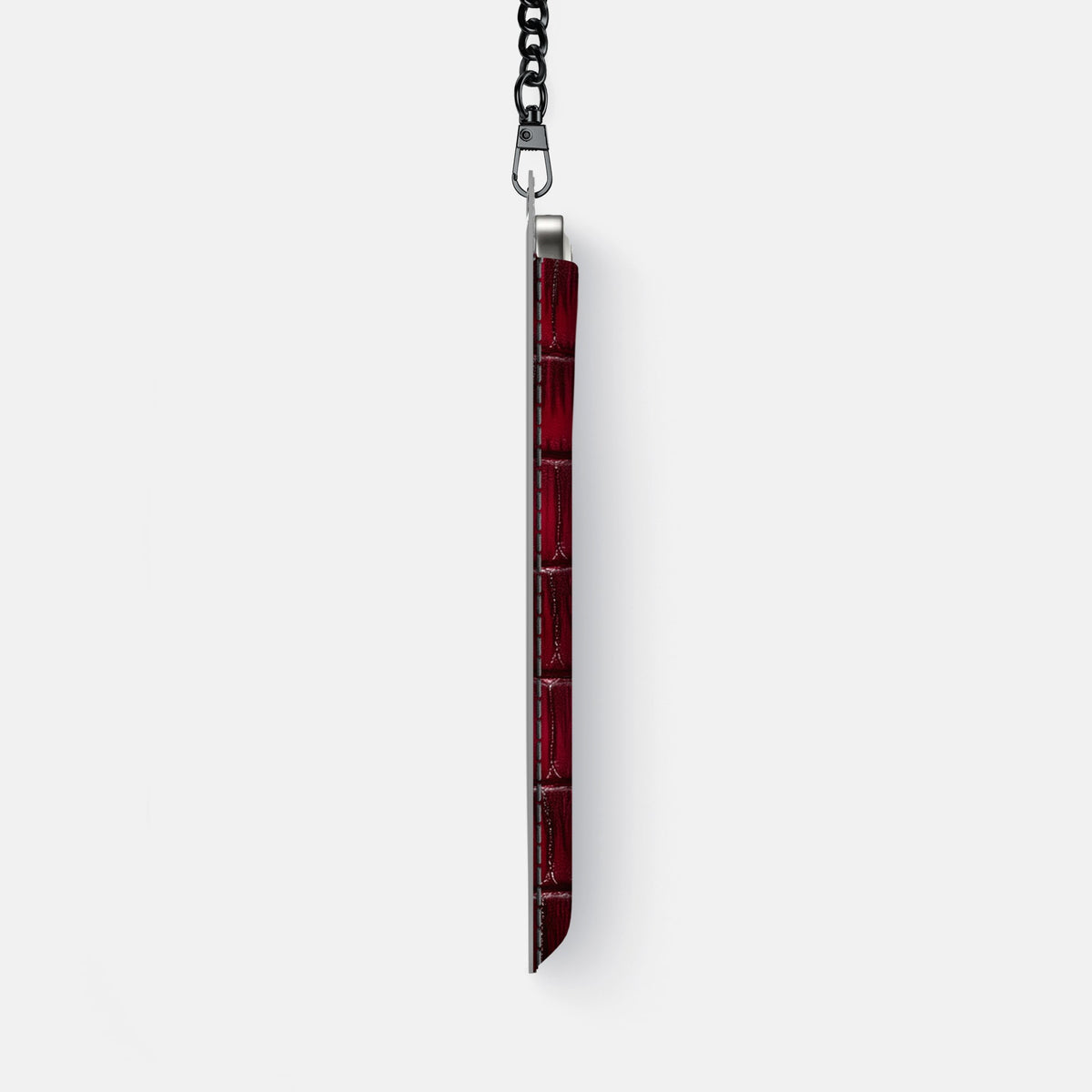 Crossbody Bag For iPhone 18 Pro Max In Patina Alligator -4 | Havana-Burgundy-Black