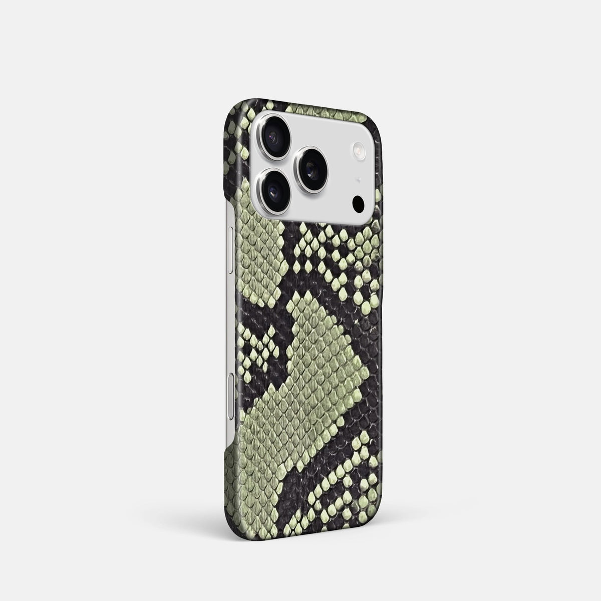 Slim Case For iPhone 18 Pro In Deluxe Python -2 | Army-Green