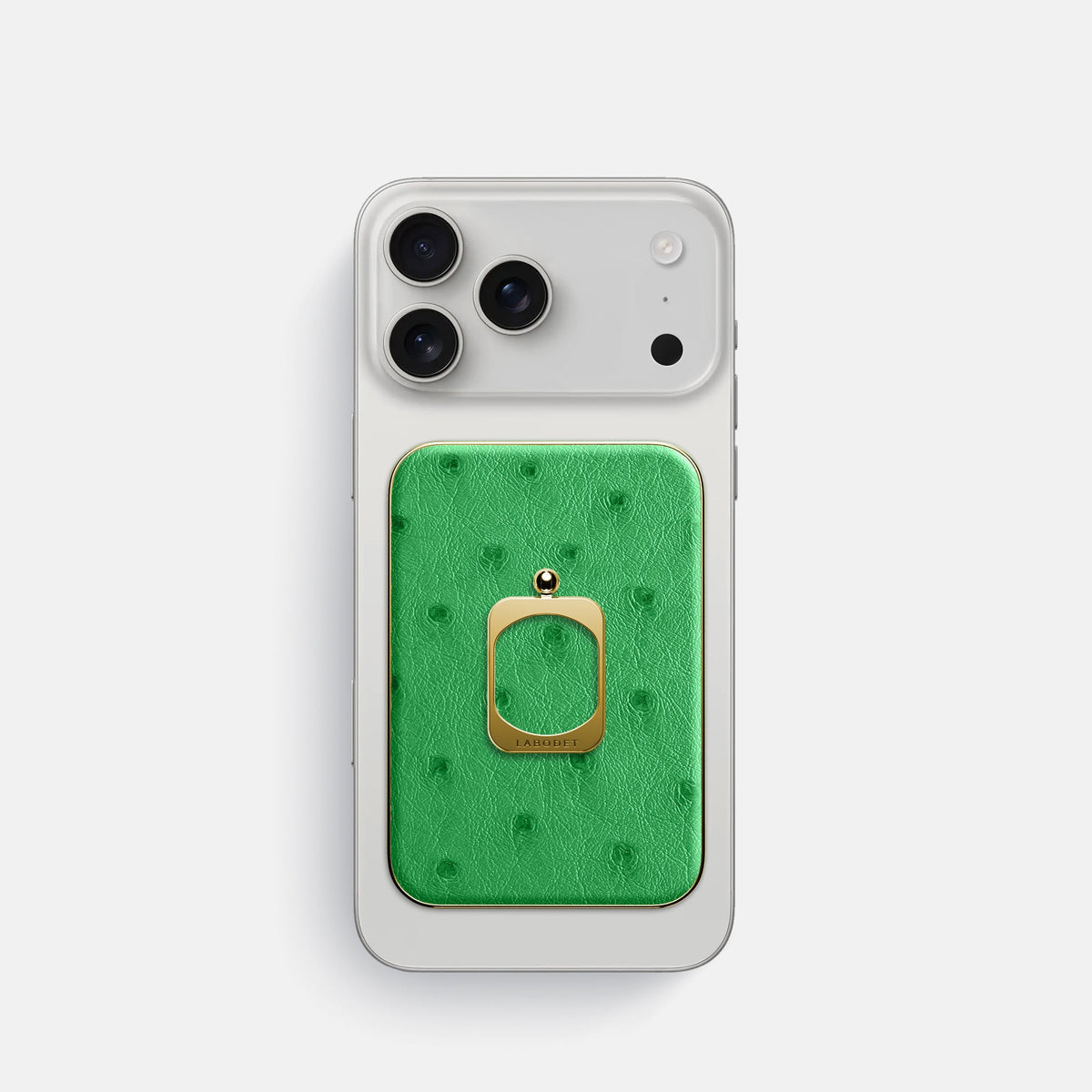 MagSafe Ring For iPhone 18 Pro In Ostrich -2 | Kentucky-Green-Gold