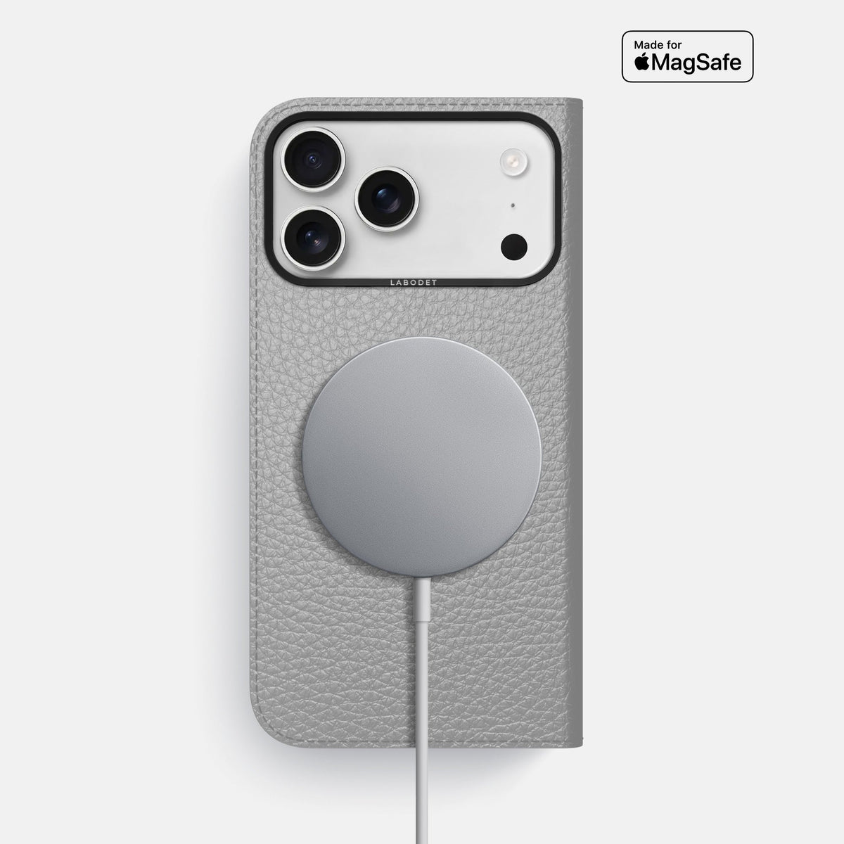 Folio Case For iPhone 18 Pro Max In Calf -3 | Nuage-Black