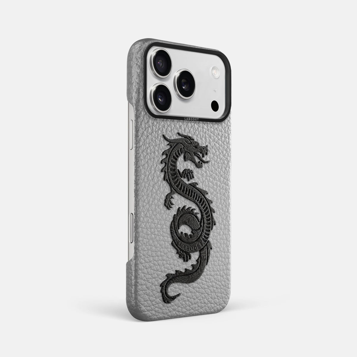 Classic Case With Carbon Dragon For iPhone 18 Pro Max In Calf -2 | Nuage-Black