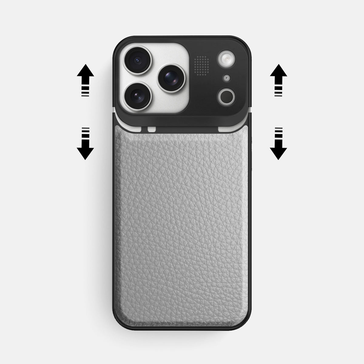 Metal Case For iPhone 17 Pro Max In Calf -2 | Nuage-Black