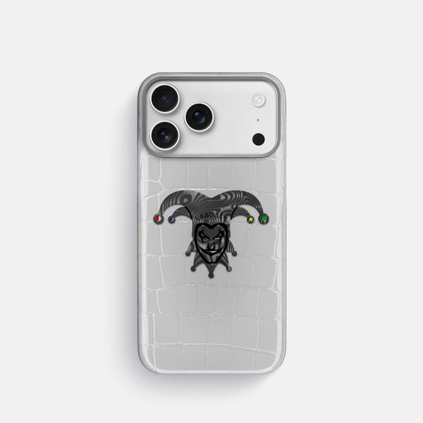 Classic Case With Carbon Joker For iPhone 17 Pro In Shiny Alligator