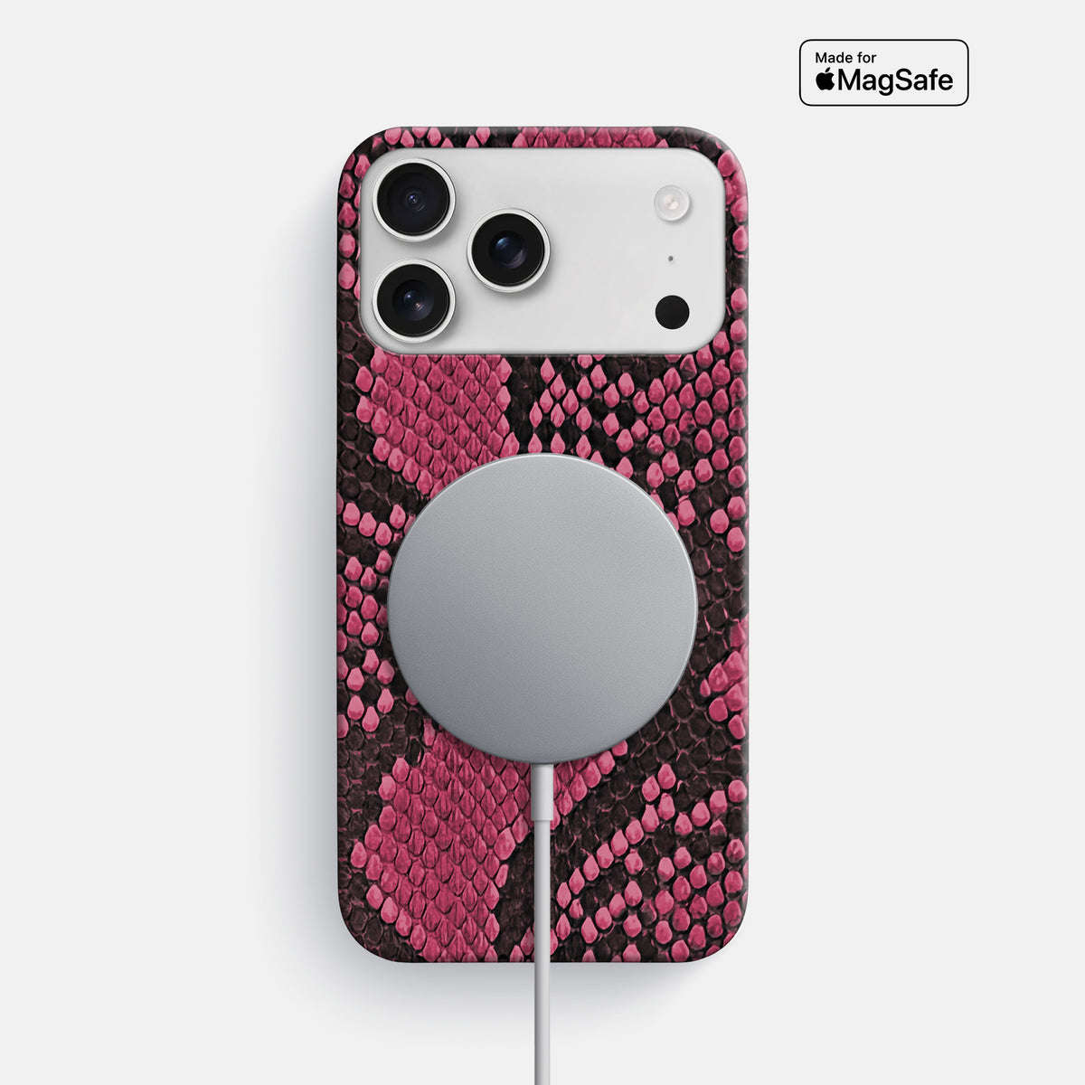 Slim Case For iPhone 17 Pro Max In Deluxe Python -5 | Burgundy