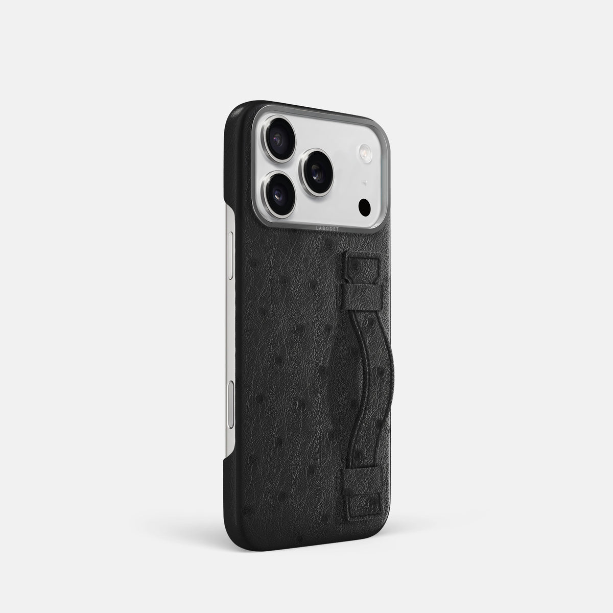 Handle Case For iPhone 17 Pro In Ostrich -2 | Black-Steel