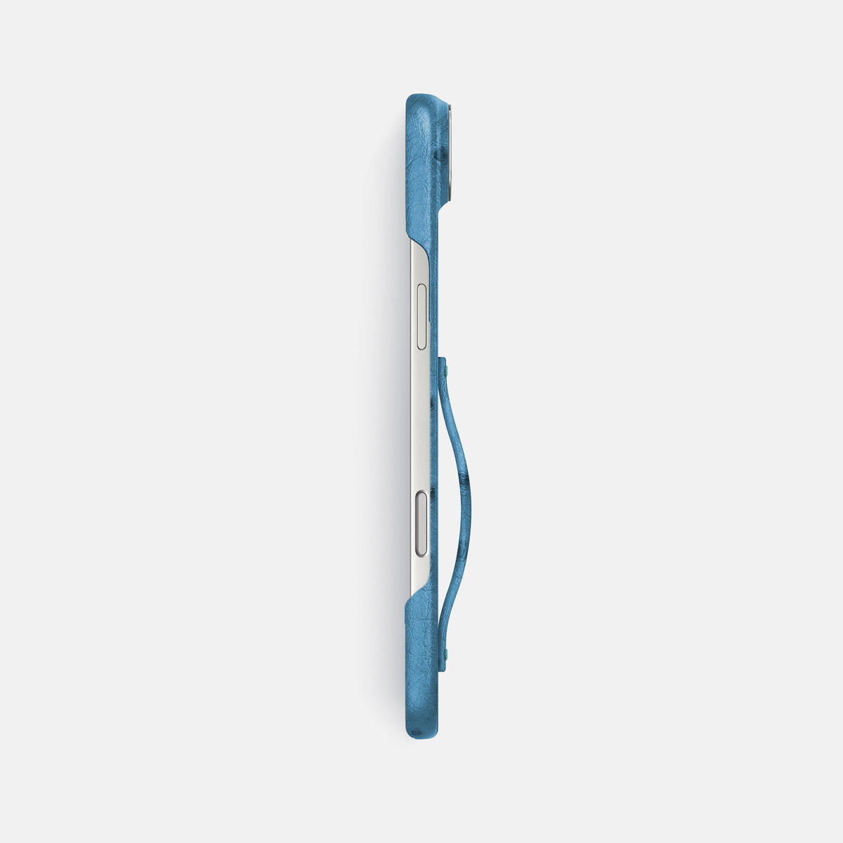 Finger Case For iPhone 17 Air In Ostrich -3 | Blue-Jeans-Steel