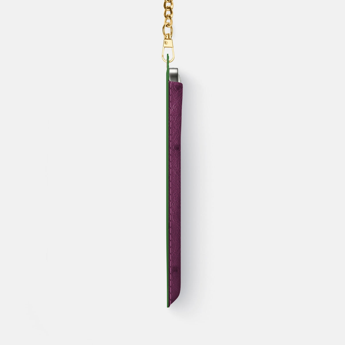 Crossbody Bag For iPhone 18 Pro Max In Ostrich -4 | Purple-Gold