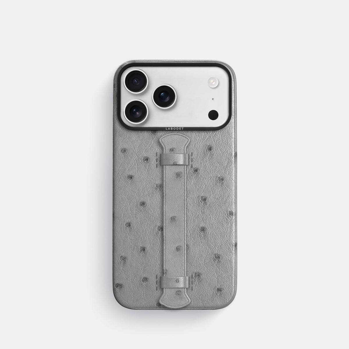 Center Handle For iPhone 18 Pro In Ostrich -1 | Silver-Black