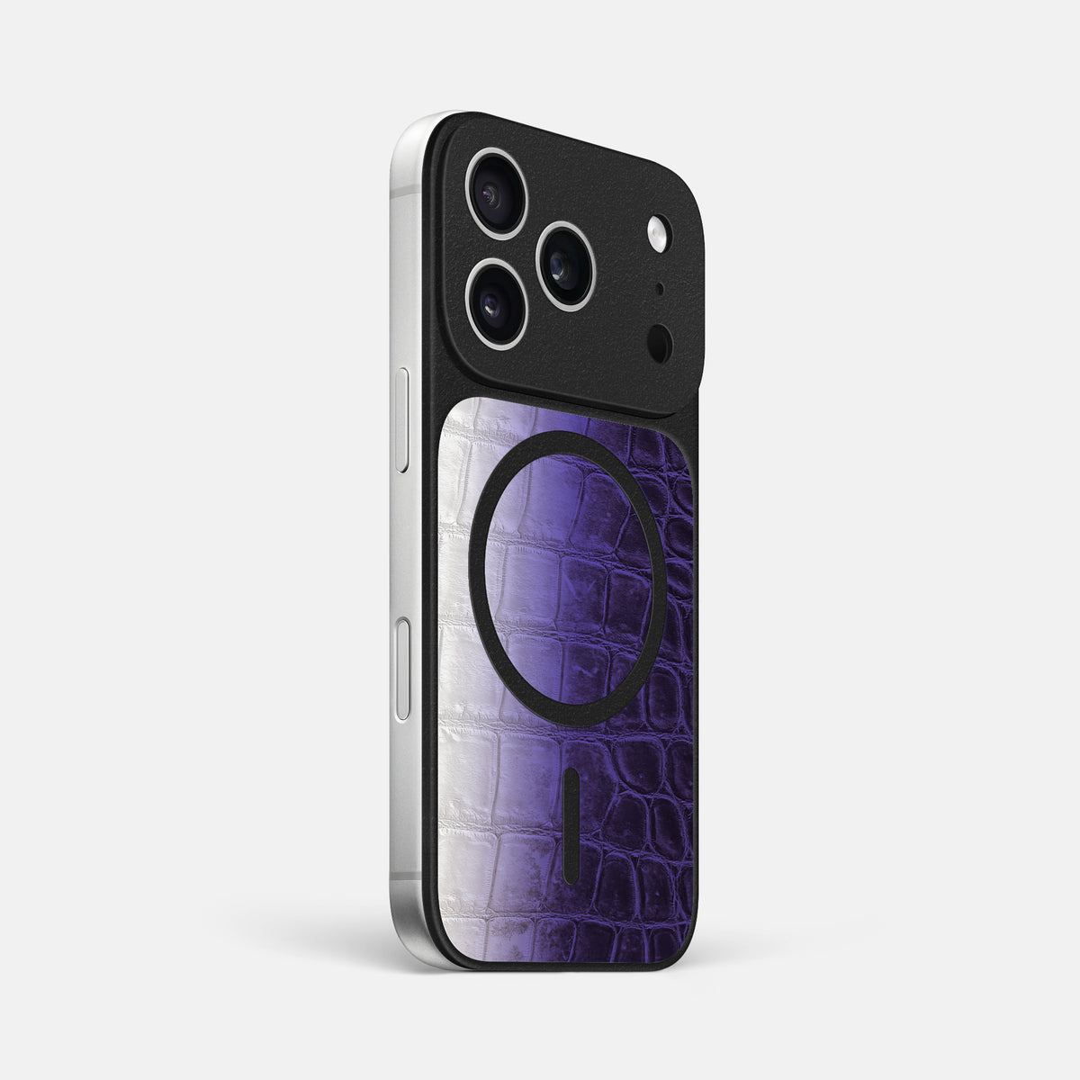 MagSafe Mask For iPhone 17 Pro Max In Himalayan Crocodile -2 | Purple
